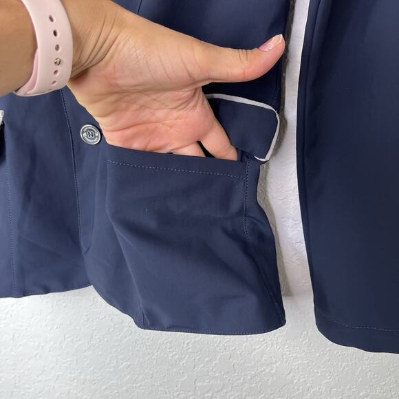 For Horses "Christian" boys show jacket light technical Navy Blue Size 16 - Picture 3 of 10